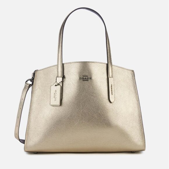 Coach 31037 Platinum Metallic Charlie Carryall